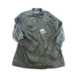 NWT Eddie Bauer Mens Olive Green Adventure Travex Jacket XL Tall